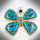 Turquoise Butterfly Pendant
