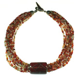 Carnelian Multi Strand Necklace