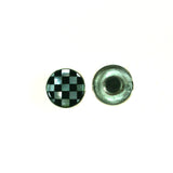 Checkerboard magnetic inlay clasp by Kelly Charveaux