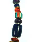 Multi stone necklace with inlay bead by Kelly Charveaux