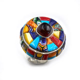 Trade Bead Ring With Garnet