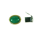 Turquoise clasp with inlay border