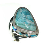 Larimar inlay cuff by Kelly Charveaux