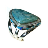 Larimar inlay cuff by Kelly Charveaux