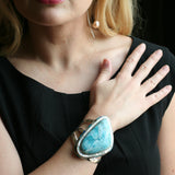 Larimar inlay cuff by Kelly Charveaux