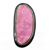 cobalto calcite ring with inlay by Kelly Charveaux