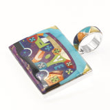 Inlay Love Bus Pendant by Charveaux