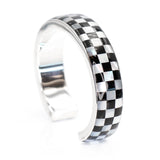 Checkerboard Inlay cuff bracelet