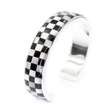 Checkerboard Inlay cuff bracelet