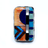 Multi Stone Inlay Ring