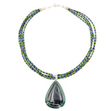 Lapis And Chrome Diopside Necklace