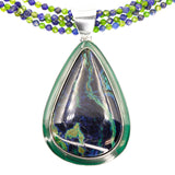 Lapis And Chrome Diopside Necklace