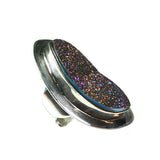 Purple druzy ring by Kelly Charveaux