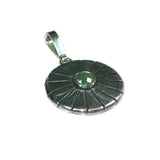 Silver Pendant With Tourmaline
