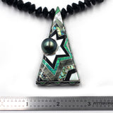 Tahitian Pearl Inlay Pendant