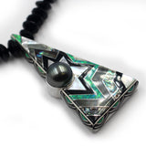 Tahitian Pearl Inlay Pendant