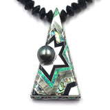 Tahitian Pearl Inlay Pendant