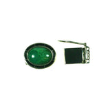 Green turquoise inlay clasp by Kelly Charveaux