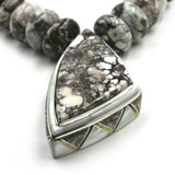 wild horse jasper inlay necklace