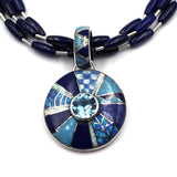 3 strand lapis necklace