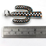 saguaro checkerboard pendant by Charveaux