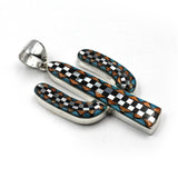 saguaro checkerboard pendant by Charveaux