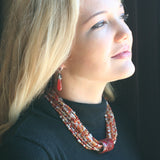 Carnelian Multi Strand Necklace