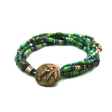 African Trade Bead Bracelet