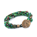 African Trade Bead Bracelet