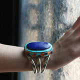 Lapis Lazuli Cuff Bracelet