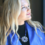 Lapis Necklace With Inlay Pendant