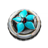 Garnet Flower Ring