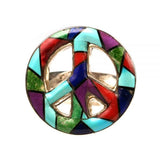 Peace Multi Inlay Ring