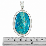 Blue Peruvian Opal Pendant