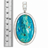 Blue Peruvian Opal Pendant
