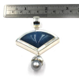 Aquamarine Pendant With Pearl