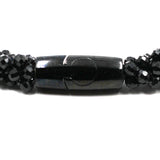 Black Faceted Spinel Rope Necklace