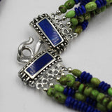Gaspeite And Lapis Necklace