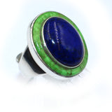 Lapis And Gaspeite Ring