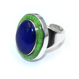 Lapis And Gaspeite Ring