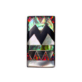 Aztec inlay ring by Kelly Charveaux