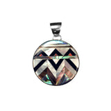 Aztec collection inlay pendant by Kelly Charveaux