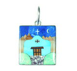 Inlay Spanish mission pendant by Kelly Charveaux
