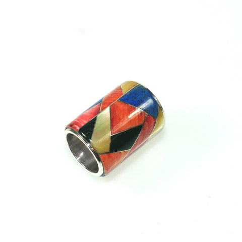 Inlay slide pendant by Kelly Charveaux