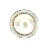 Mabe Pearl Ring With Inlay By Kelly Charveaux