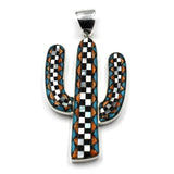 saguaro checkerboard pendant by Charveaux