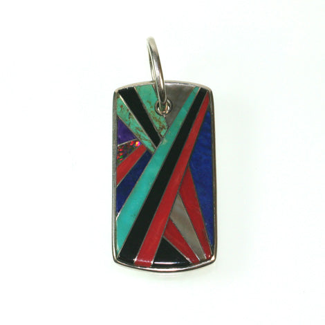 Cosmopolitan inlay pendant by Kelly Charveaux