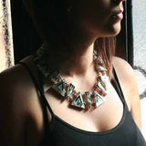 Aztec inlay princess necklace by Kelly Charveaux